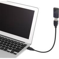 Renkforce USB-kabel USB 2.0 USB-A stekker, USB-A bus 0.16 m Zwart Flexibele zwanenhalskabel, Vergulde steekcontacten RF-3999453