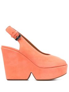 Clergerie sandales Dylan 110 mm en daim - Orange