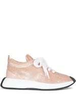 Giuseppe Zanotti baskets Ferox en velours - Rose