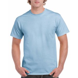 Lichtblauw katoenen shirt voor volwassenen 2XL (44/56)  -