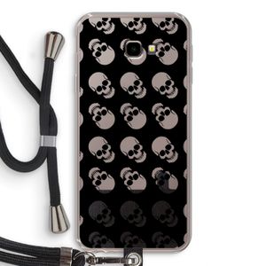 Musketon Skulls: Samsung Galaxy J4 Plus Transparant Hoesje met koord