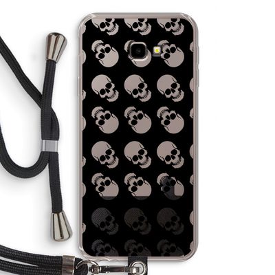 Musketon Skulls: Samsung Galaxy J4 Plus Transparant Hoesje met koord