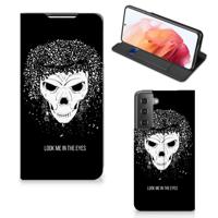 Mobiel BookCase Samsung Galaxy S21 Skull Hair