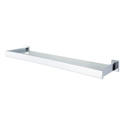 Planchet Haceka Edge | Wandmontage | 62.5 cm | Messing | Vierkant | Chroom