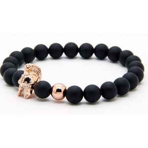 Kralen armband mannen Agaat Roman Warrior Rose