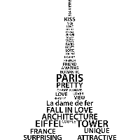 Eiffeltoren - Muursticker