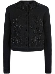 RTA cardigan boutonné à broderies - Noir