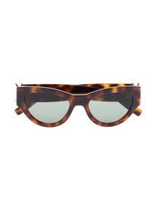 Saint Laurent Eyewear lunettes de soleil SLM94 à monture papillon - Marron