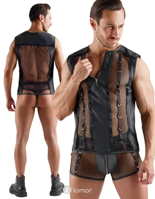 * SVENJOYMENT Shirt Met Rits En Ringen, SJ2162059