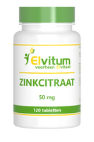 Elvitum Zink Citraat 50mg Tabletten - thumbnail