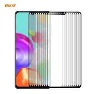 Voor Samsung Galaxy A41 10 PCS ENKAY Hat-Prince volledige lijm 0 26mm 9H 2.5D Gehard glas volledige dekking film