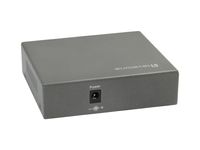LevelOne GEP-0523 netwerk-switch Gigabit Ethernet (10/100/1000) Zwart Power over Ethernet (PoE) - thumbnail