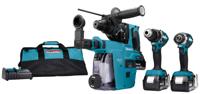 Makita dlx3106tw1 | combiset met ddf484, dtd153z en dhr242 | 18v - dlx3106tw1