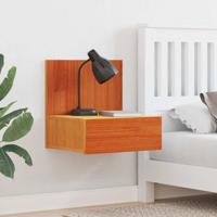 Wandbevestigde nachttafel 2 pcs Wasbruin 42 x 32,5 x 40 cm