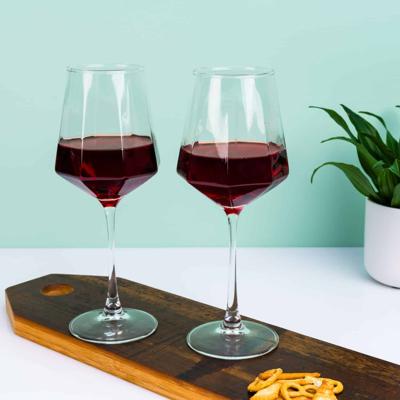 Diamant wijnglas (set van 2)