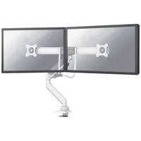 Neomounts DS75-450WH2 Monitor-tafelbeugel 2-voudig 43,2 cm (17) - 81,3 cm (32) Wit In hoogte verstelbaar, Kantelbaar, Zwenkbaar, Roteerbaar