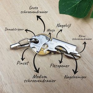 8 In 1 Multitool Key Ring