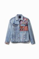 Oversized denim shacket - BLUE - S