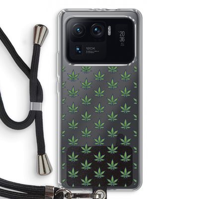 Weed: Xiaomi Mi 11 Ultra Transparant Hoesje met koord
