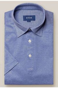 ETON Slim Fit Polo shirt Korte mouw donkerblauw