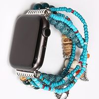 sieraden armband Compatibel met: Apple Watch-horlogebandje 38mm 40mm 41mm 42mm 44mm 45mm 49mm Dames Elastisch Sierstenen kralen Vervangende horlogeband voor iwatch Ultra 2 Series 9 8 7 SE 6 5 4 3 2 1 Lightinthebox - thumbnail