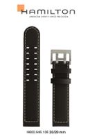 Horlogeband Hamilton H001.64.611.535.01 / H690646106 Leder Donkerbruin 20mm Horlogeband Hamilton H001.64.611.535.01 / H690646106 Leder Donkerbruin 20mm