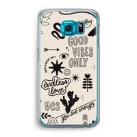 Good vibes: Samsung Galaxy S6 Transparant Hoesje