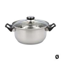 Kookpot met Glazen Deksel Quid Habitat Afmetingen 20 cm