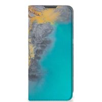 OnePlus 10 Pro Standcase Marble Blue Gold - thumbnail