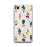 Sanseveria: Google Pixel 3 Transparant Hoesje Sanseveria: Google Pixel 3 Transparant Hoesje