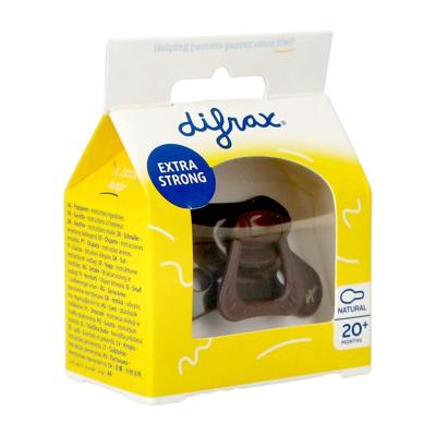 Difrax Fopspeen Natural 20m+ Chocolate Lines