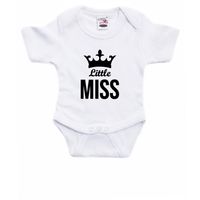 Little miss cadeau baby rompertje wit meisjes