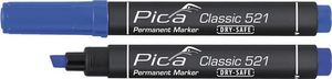 Pica Permanentmarker | blauw | streepbreedte 2-6 mm | spitse punt | 10 stuks - 521/41 521/41