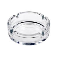 Asbak 10,5 cm transparant glas - Asbakken - thumbnail