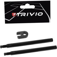 Trivio - ventielverlenger set zwart 80mm inclusief gereedschap