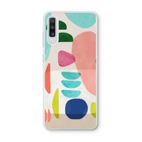 Bold Rounded Shapes: Samsung Galaxy A70 Transparant Hoesje