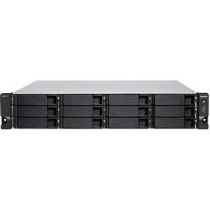 QNAP TS-h1283XU-RP NAS Rack (2U) Ethernet LAN Zwart E-2136