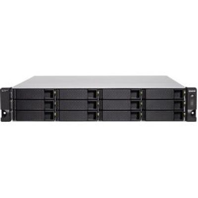 QNAP TS-h1283XU-RP NAS Rack (2U) Ethernet LAN Zwart E-2136