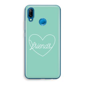 Friends heart pastel: Huawei P20 Lite Transparant Hoesje