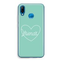 Friends heart pastel: Huawei P20 Lite Transparant Hoesje