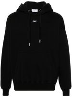 Off-White hoodie brodé en coton - Noir