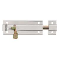 AMIG Schuifslot - aluminium - 5 cm - zilver - deur - schutting - raam - plaatgrendel AMIG Schuifslot - aluminium - 5 cm - zilver - deur - schutting - raam - plaatgrendel