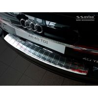 RVS Bumper beschermer passend voor Audi A6 (C8) Avant 2018- 'Ribs' AV235341