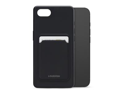 Mobilize Mobilize Rubber Gelly Card Case Apple iPhone 16e Matt Black