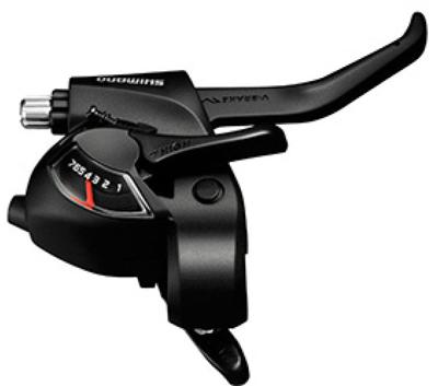 SHIMANO versteller (rechts) met remhendel 7 speed st-ef41 zwart
