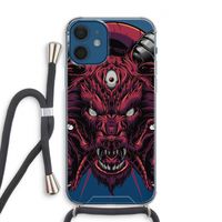 Hell Hound and Serpents: iPhone 12 Transparant Hoesje met koord