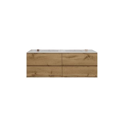 Badkamermeubelset Gliss Zeus 200 cm Natuur Eiken