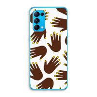 Hands dark: Oppo Find X3 Lite Transparant Hoesje