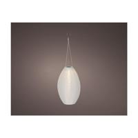 Solar Lantaarn wit nylon Ø22xH33cm