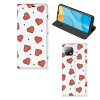 OPPO A15 Hoesje met Magneet Hearts - thumbnail